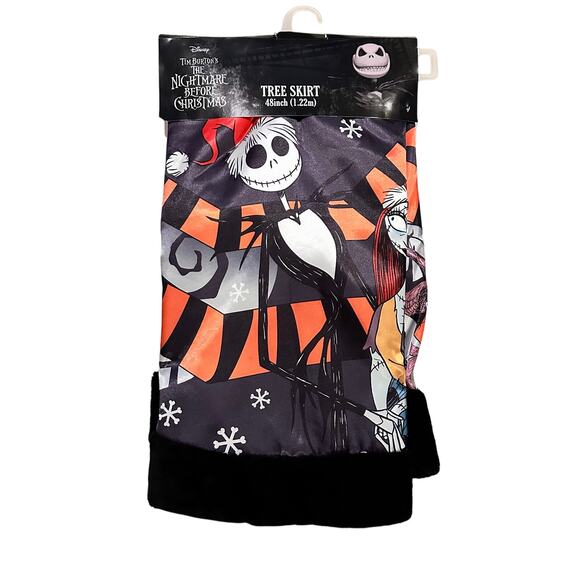 Nightmare Before Christmas Jack Skellington Halloween Tree Skirt Holiday Decor - Picture 1 of 7